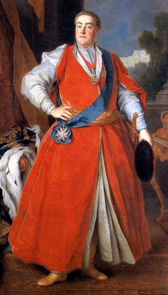 Louis de Silvestre Portrait of King August III in Polish costume